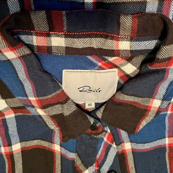 Rails Plaid Flannel Button Up - Picture 3 of 3
